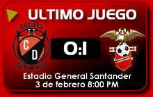 C�cuta vs Patrioats por Liga Postobon