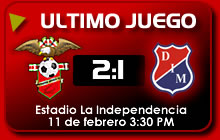 Patriotas vs DIM 11 de Febrero por Liga Postobon